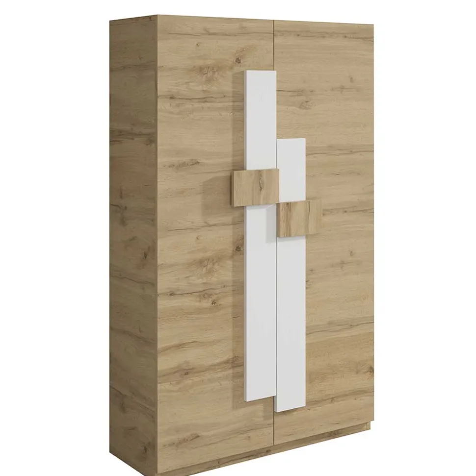 Schuhschrank in Wildeiche & Weiß - Salmanca