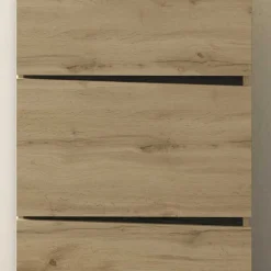 Schuhschrank in Wildeiche & Schwarzgrau - Paula