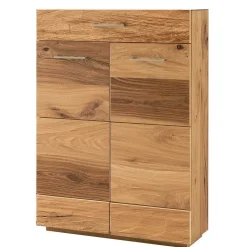 Schuhschrank mit Front Balkeneiche Furnier Macusos seidenmatt lackiert