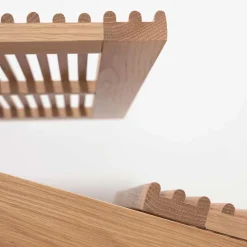 Schuhschrank mit Lamellen-Türen - Azuro