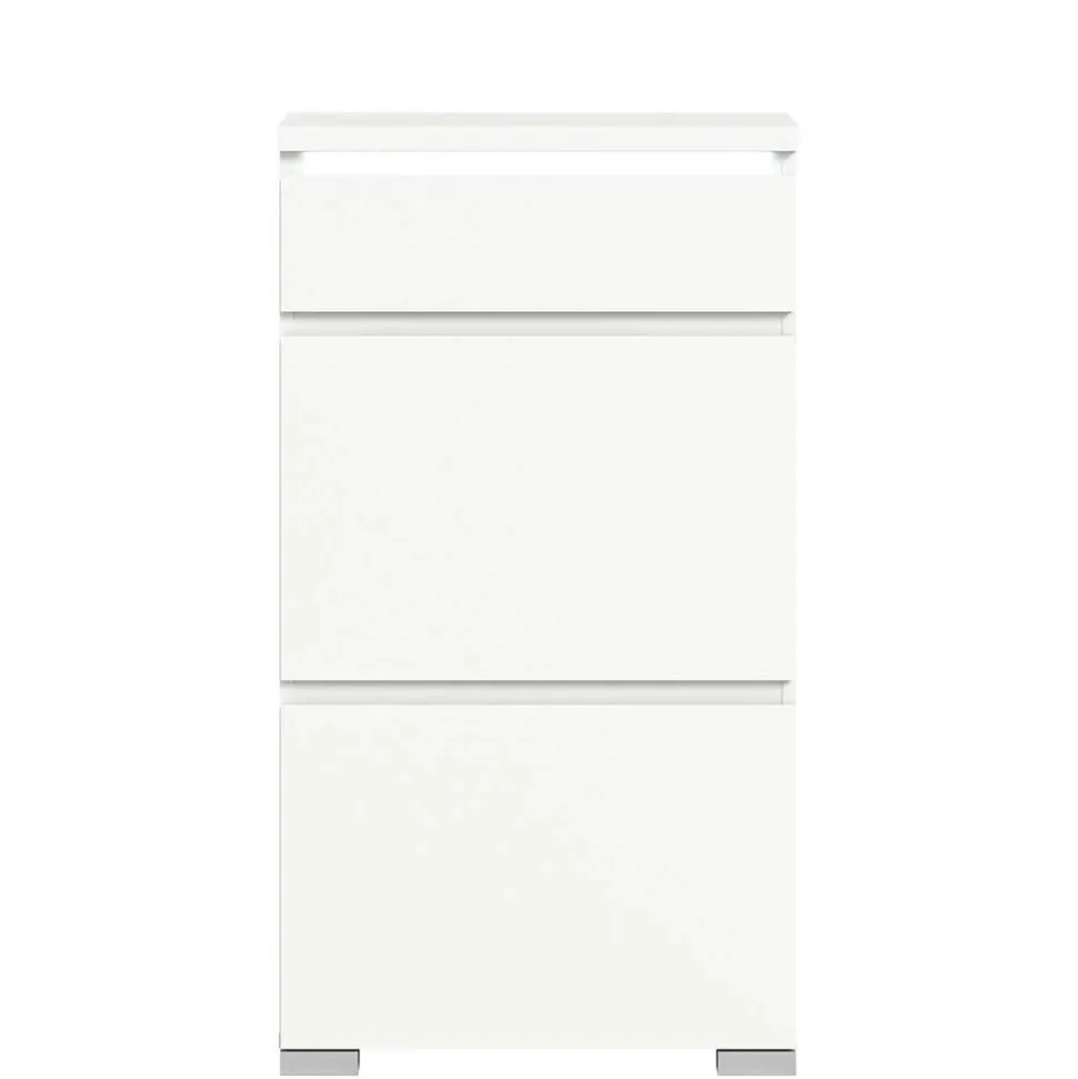 Schuhschrank mit Schublade und zwei Klappen - Dany