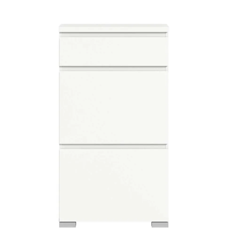 Schuhschrank mit Schublade und zwei Klappen - Dany