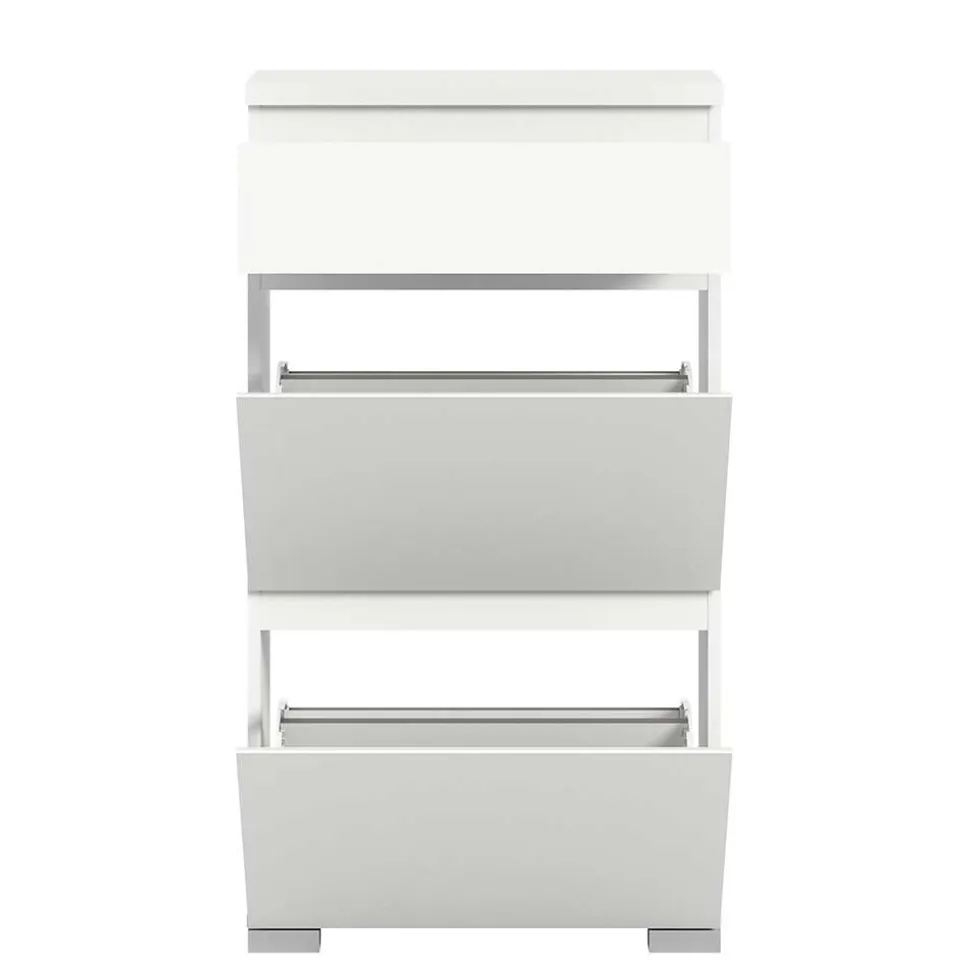 Schuhschrank mit Schublade und zwei Klappen - Dany