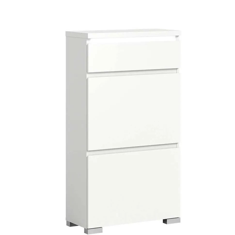 Schuhschrank mit Schublade und zwei Klappen - Dany