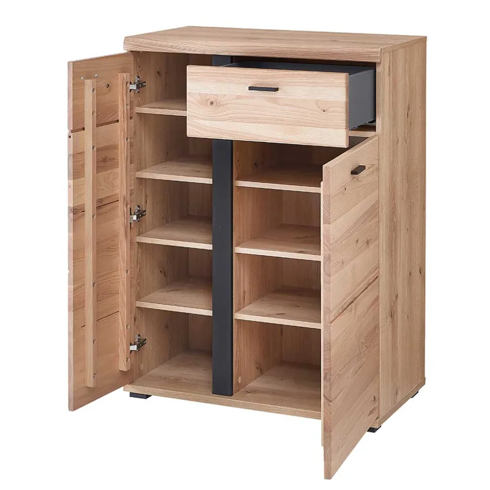 Schuhschrank mit Schublade und zwei Türen - Latenda