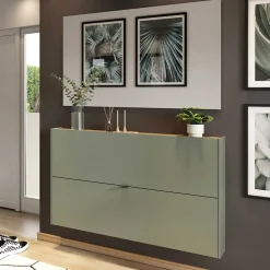 Schuhschrank und Spiegel Set - Point (zweiteilig)