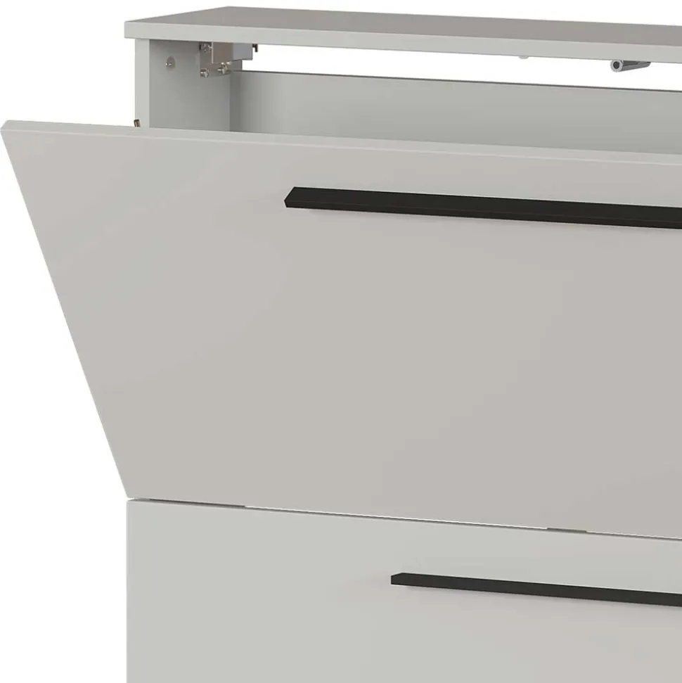 Schuhschrank zum Aufhängen in Hellgrau - Guaran
