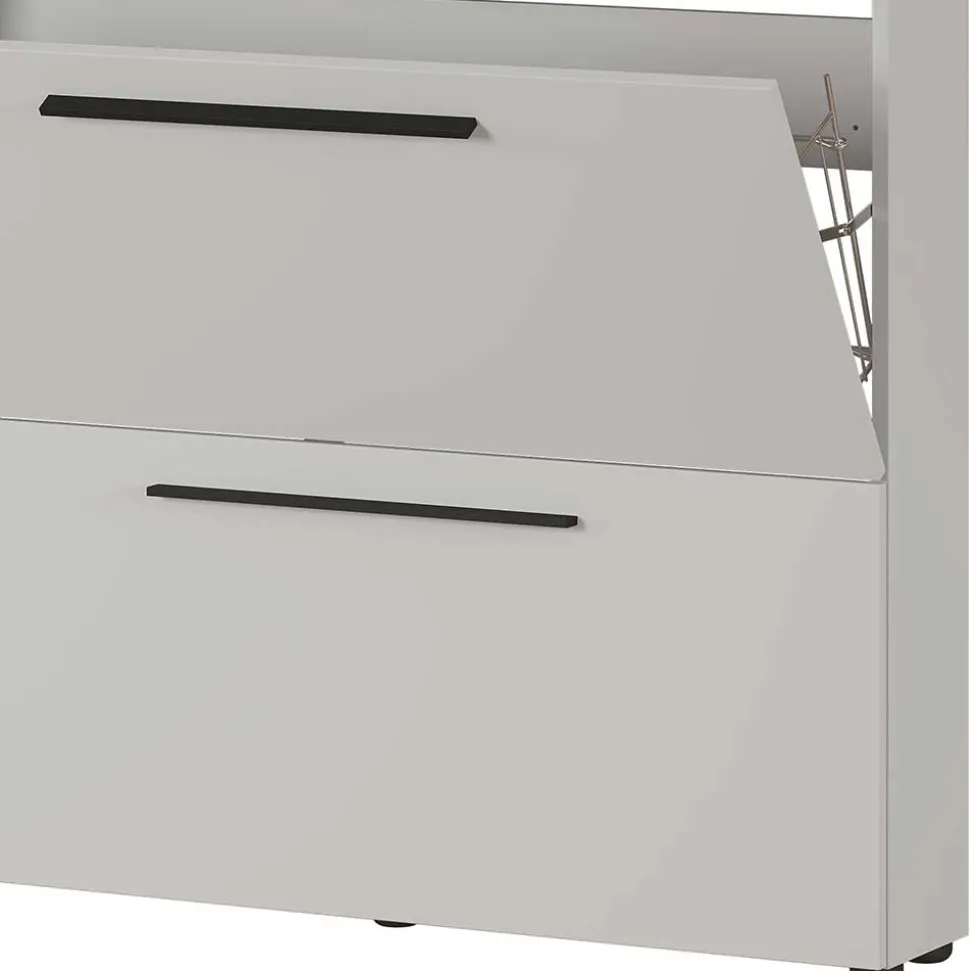 Schuhschrank zum Aufhängen in Hellgrau - Guaran