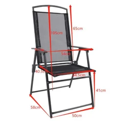 Schwarze Garten-Tischgruppe Set - Leni (siebenteilig)