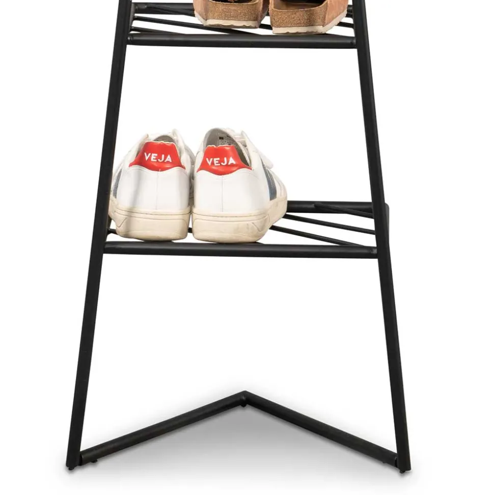 Schwarze Metallgarderobe in modernem Design - Estren