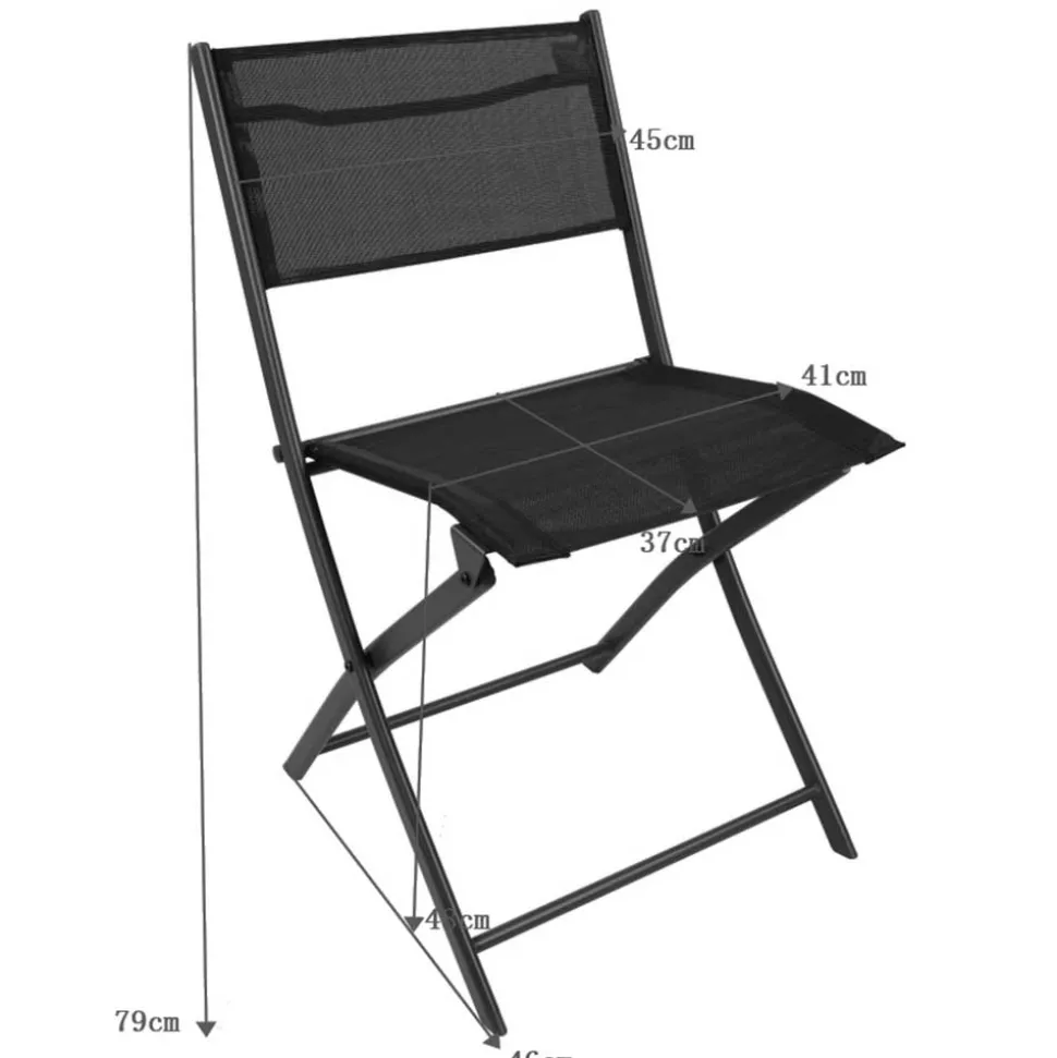 Schwarze Outdoor Essgruppe Set - Xenata (fünfteilig)