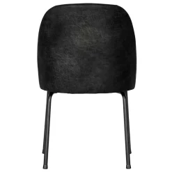 Schwarze Stühle aus Recyclingleder - Amaikan (2er Set)