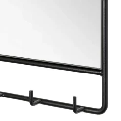 Schwarze Wandgarderobe & Spiegel - Creemas (zweiteilig)