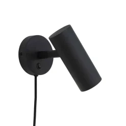 Schwarze Wandleuchte aus Stahl - Sharkona