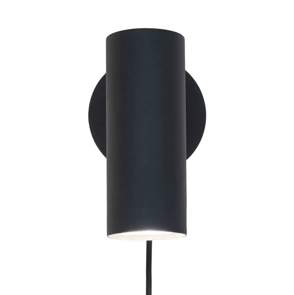 Schwarze Wandleuchte aus Stahl - Sharkona