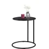 Schwarzer Anstelltisch in Rund 45cm - Odyssena