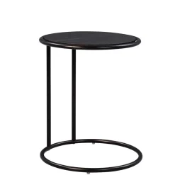 Schwarzer Anstelltisch in Rund 45cm - Odyssena