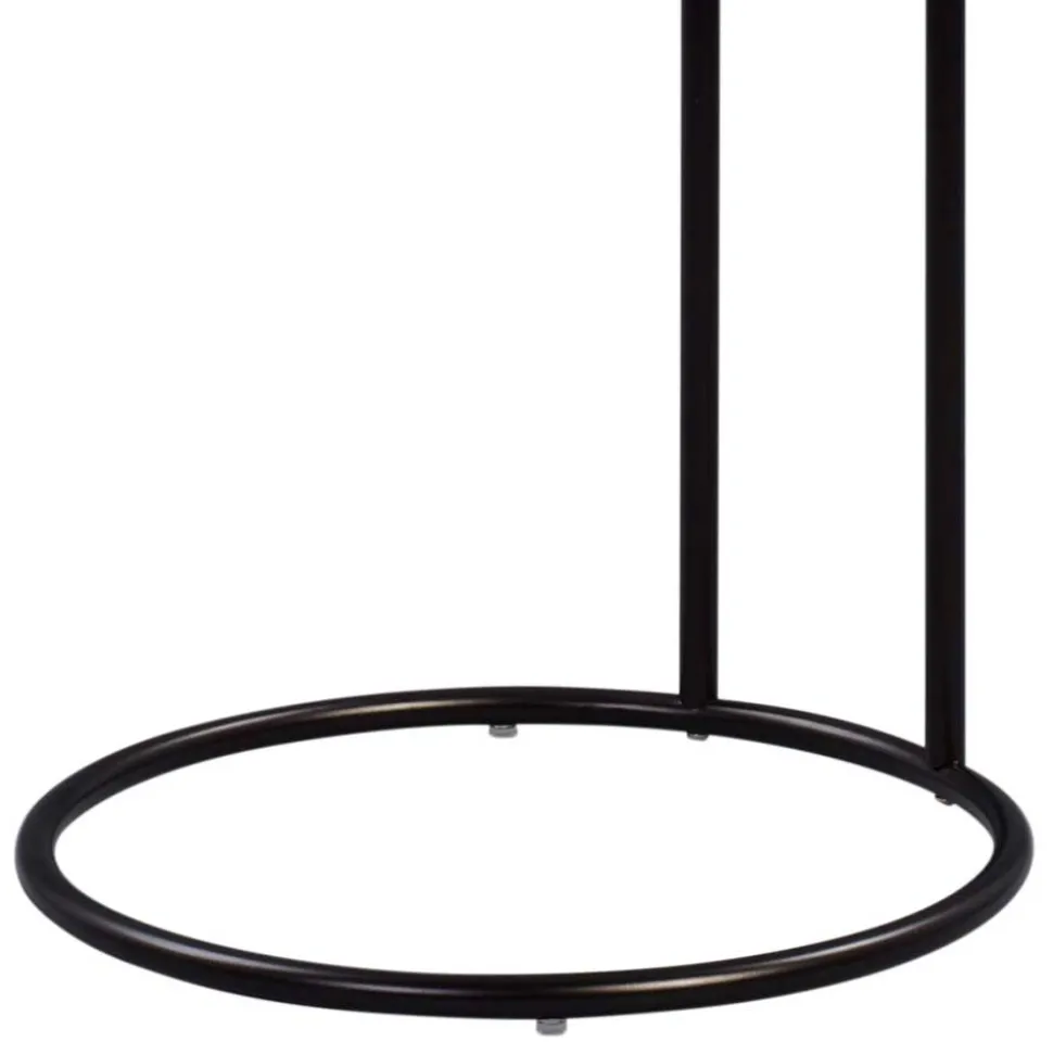 Schwarzer Anstelltisch in Rund 45cm - Odyssena