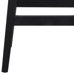 Schwarzer Barhocker in runder Form - Riostar (2er Set)