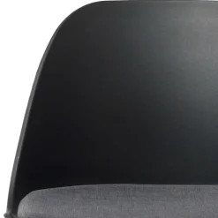 Schwarzer Barstuhl mit Schalensitz Kunststoff - Formentera