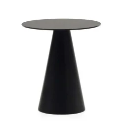 Schwarzer Beistelltisch in Zylinderform - Masina