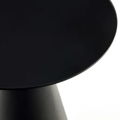 Schwarzer Beistelltisch in Zylinderform - Masina