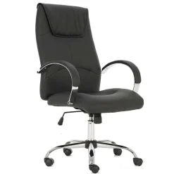 Schwarzer Bürosessel mit Lendenwirbelstütze - Wallis