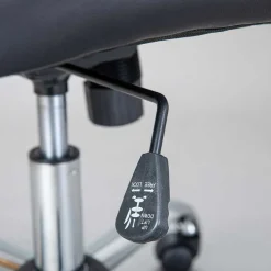 Schwarzer Bürosessel mit Lendenwirbelstütze - Wallis