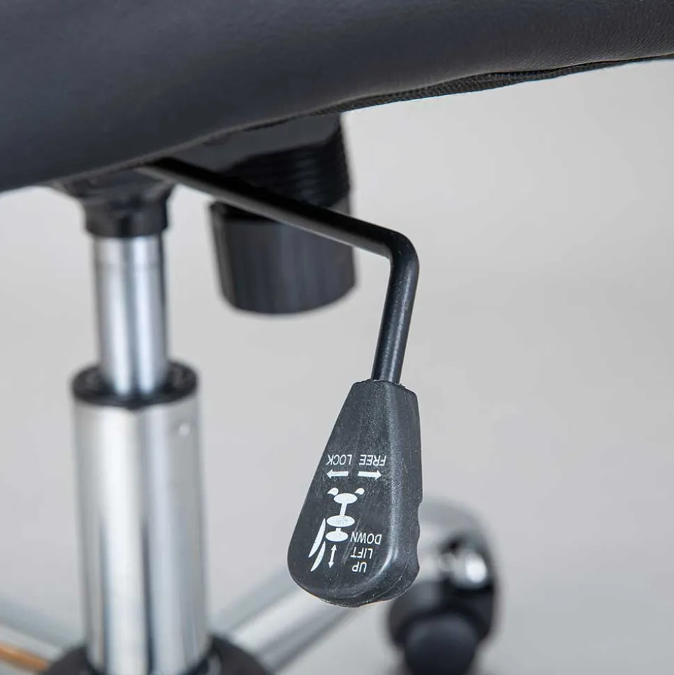 Schwarzer Bürosessel mit Lendenwirbelstütze - Wallis