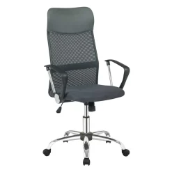 Schwarzer Chefsessel im Material Mix - Rajaco