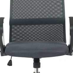 Schwarzer Chefsessel im Material Mix - Rajaco