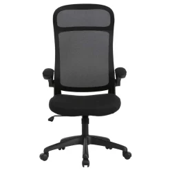 Schwarzer Chefsessel mit Mesh Rücken - Vorianca