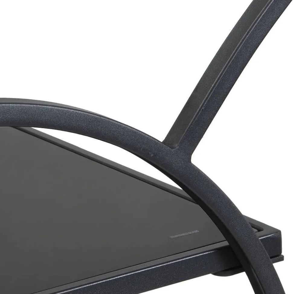 Schwarzer Design-Servierwagen aus Metall - Nucina