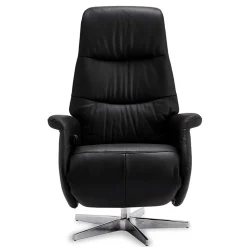 Schwarzer Entspannungssessel mit Armlehnen - Registran