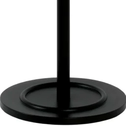 Schwarzer Garderobenstaender aus Stahl mit Aluminium - Leeward