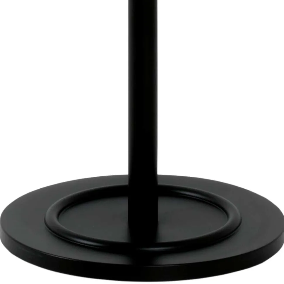 Schwarzer Garderobenstaender aus Stahl mit Aluminium - Leeward