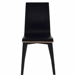 Schwarzer Holzstuhl mit Eiche - Join (2er Set)