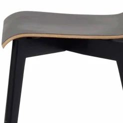 Schwarzer Holzstuhl mit Eiche - Join (2er Set)