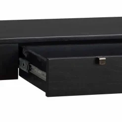 Schwarzer Konsolentisch mit Schublade - Geskan
