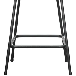 Schwarzer Retro Samt Barstuhl in zwei Höhen - Abelless