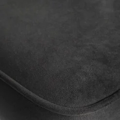 Schwarzer Retro Samt Barstuhl in zwei Höhen - Abelless