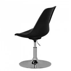 Schwarzer Schalenstuhl drehbar & höhenverstellbar - Alberton