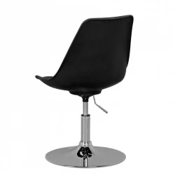 Schwarzer Schalenstuhl drehbar & höhenverstellbar - Alberton
