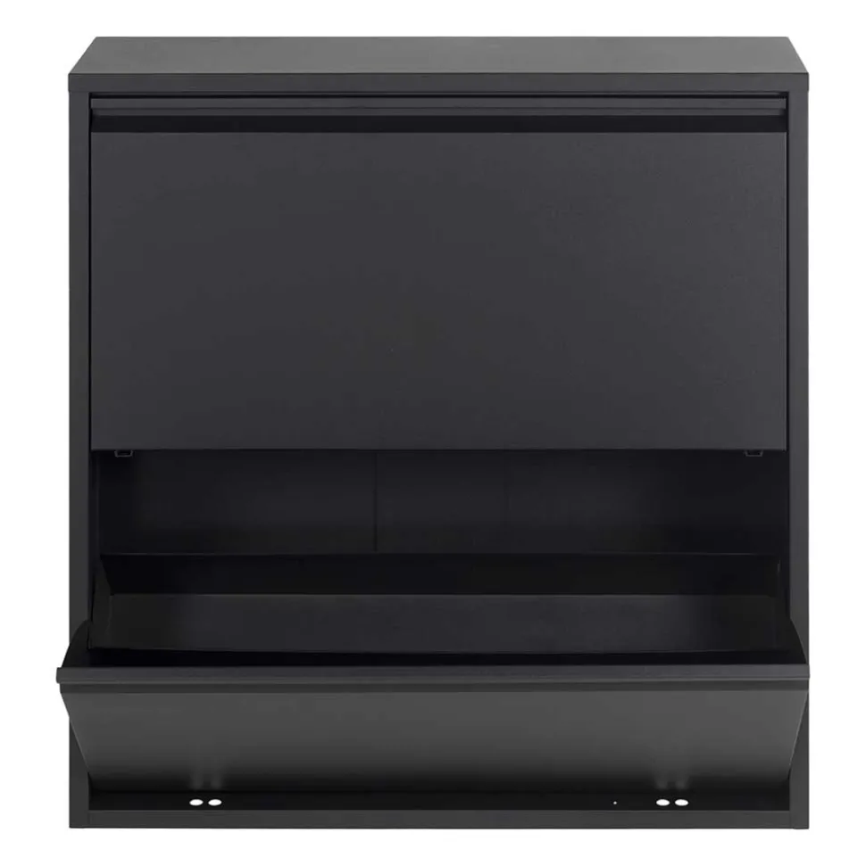 Schwarzer Schuhschrank aus Stahl - Silo