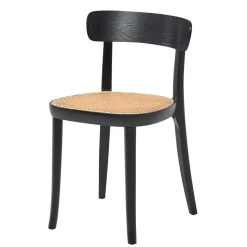 Schwarzer Stühle mit Rattan - Racer (2er Set)