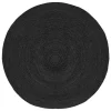 Schwarzer Teppich aus Jute - Cerbula