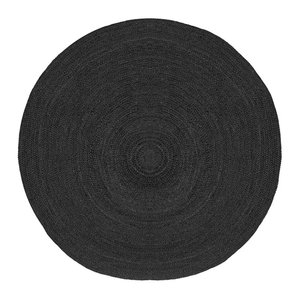 Schwarzer Teppich aus Jute - Cerbula