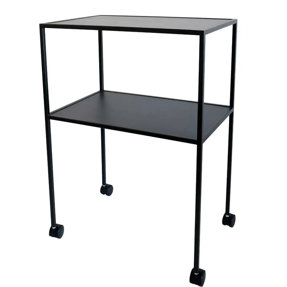 Schwarzer Tisch auf Rollen - Yarisis