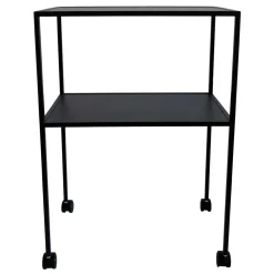 Schwarzer Tisch auf Rollen - Yarisis