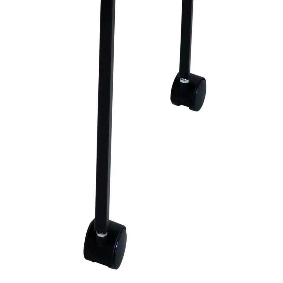 Schwarzer Tisch auf Rollen - Yarisis